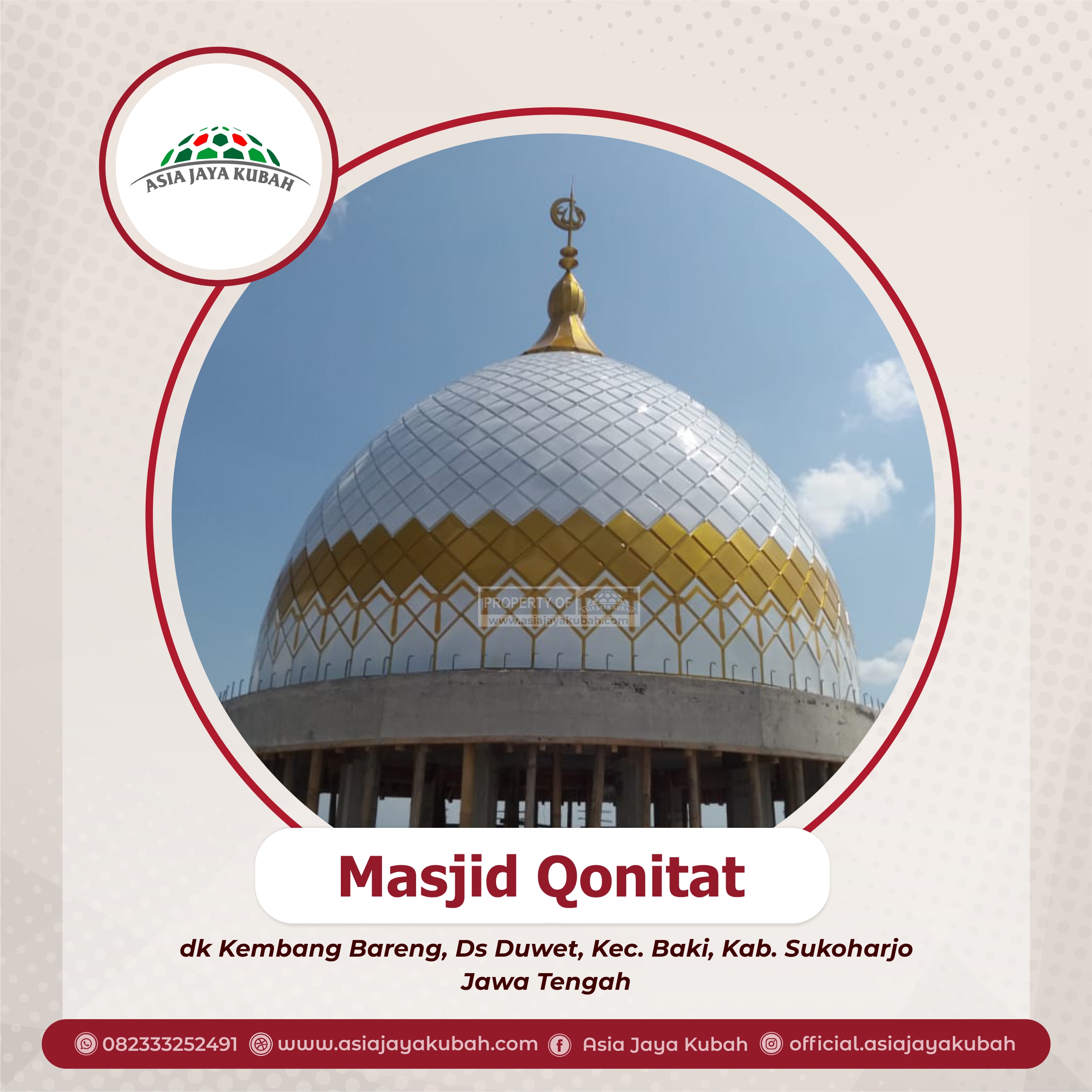 Harga Kubah Masjid dan Mushola Terbaru di Bengkalis  