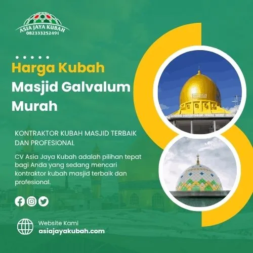Harga Kubah Masjid Galvalum Murah