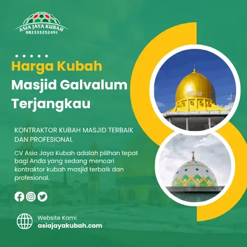 Harga Kubah Masjid Galvalum Terjangkau