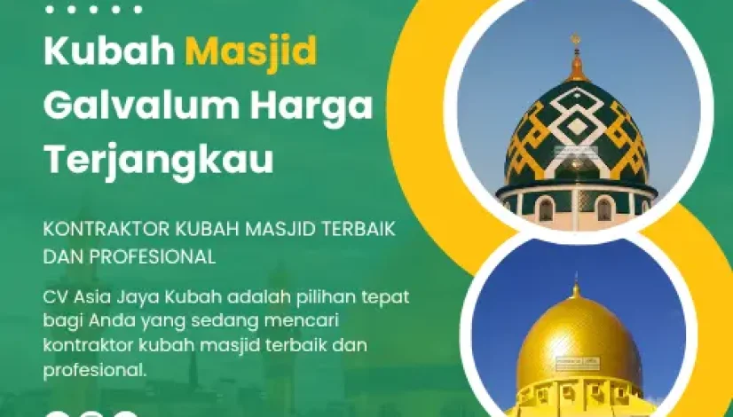 Kubah Masjid Galvalum Harga Terjangkau