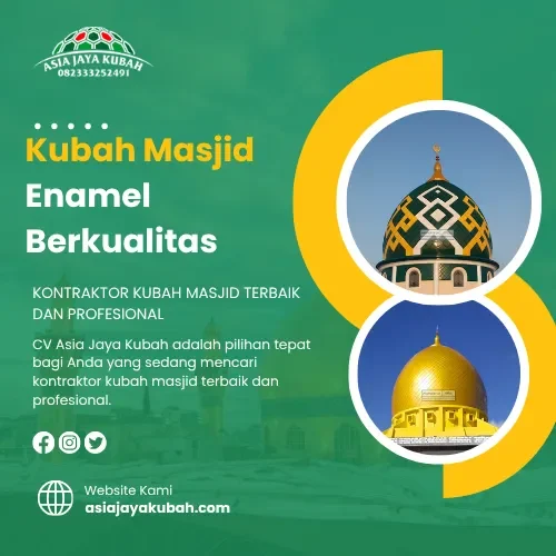 Kubah Masjid Enamel Berkualitas