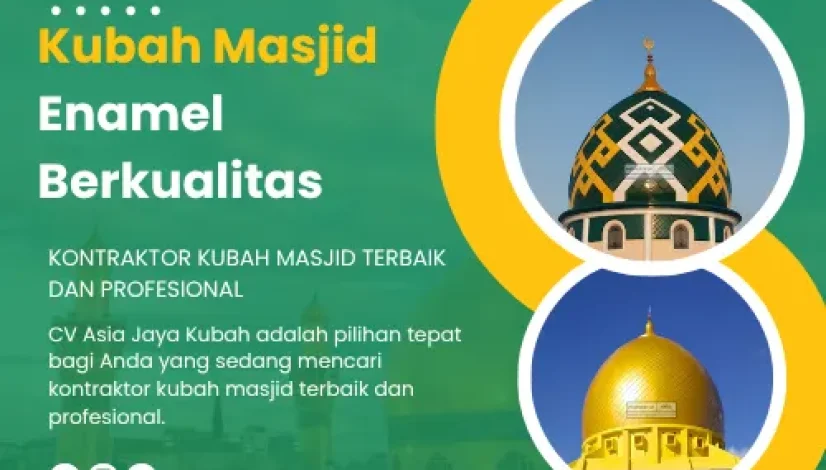 Kubah Masjid Enamel Berkualitas