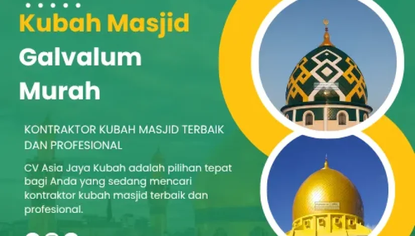 Kubah Masjid Galvalum Murah